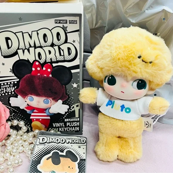 POPMART x DIMOO WORLD × DISNEY Vinyl Plush Keychain - PLUTO - OPEN BOX/BAG